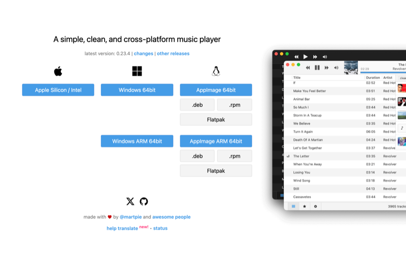 Museeks interface preview